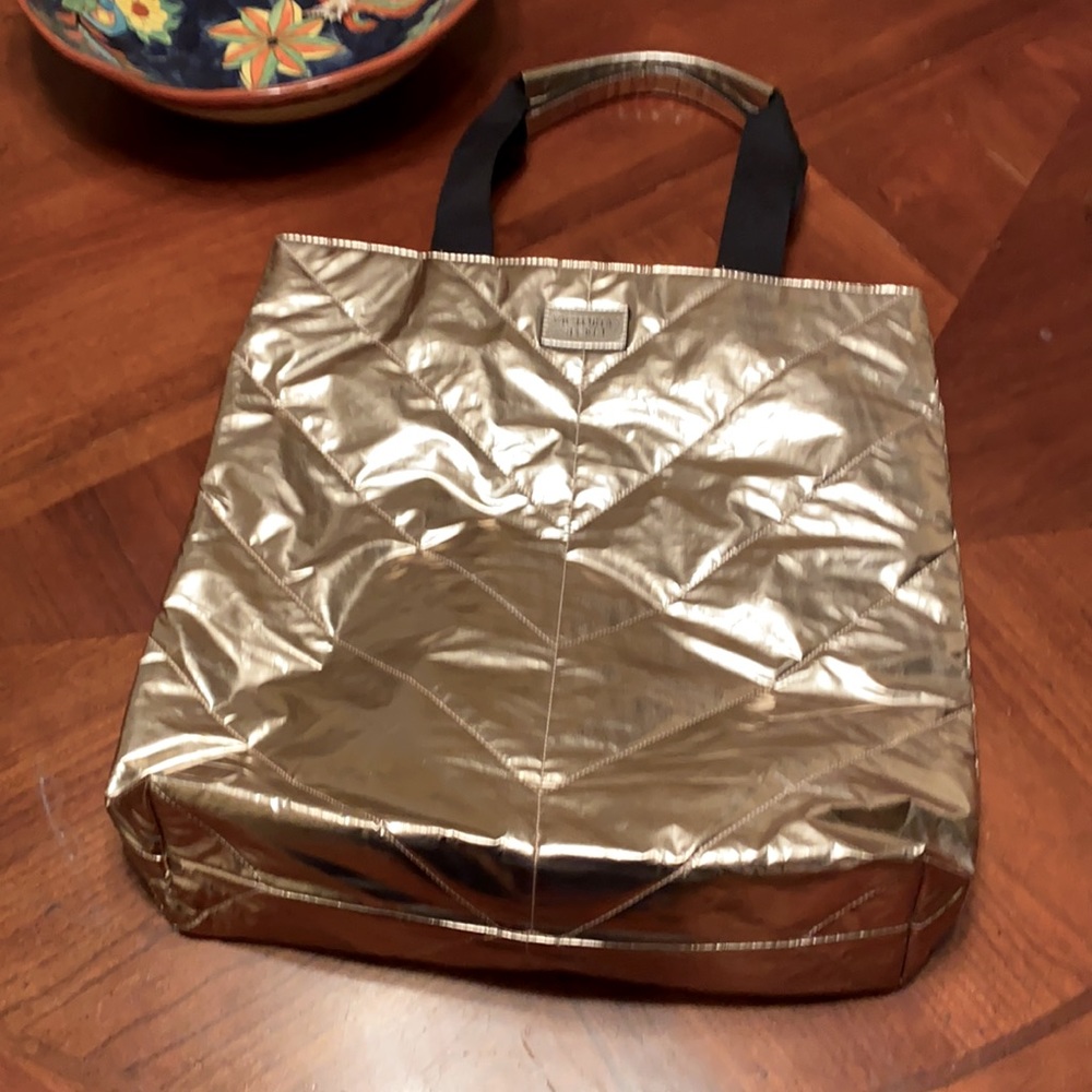 Victoria’s Secret Quilted Looking Gold Bag